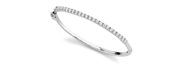 14K White Gold Diamond Fashion Bracelet