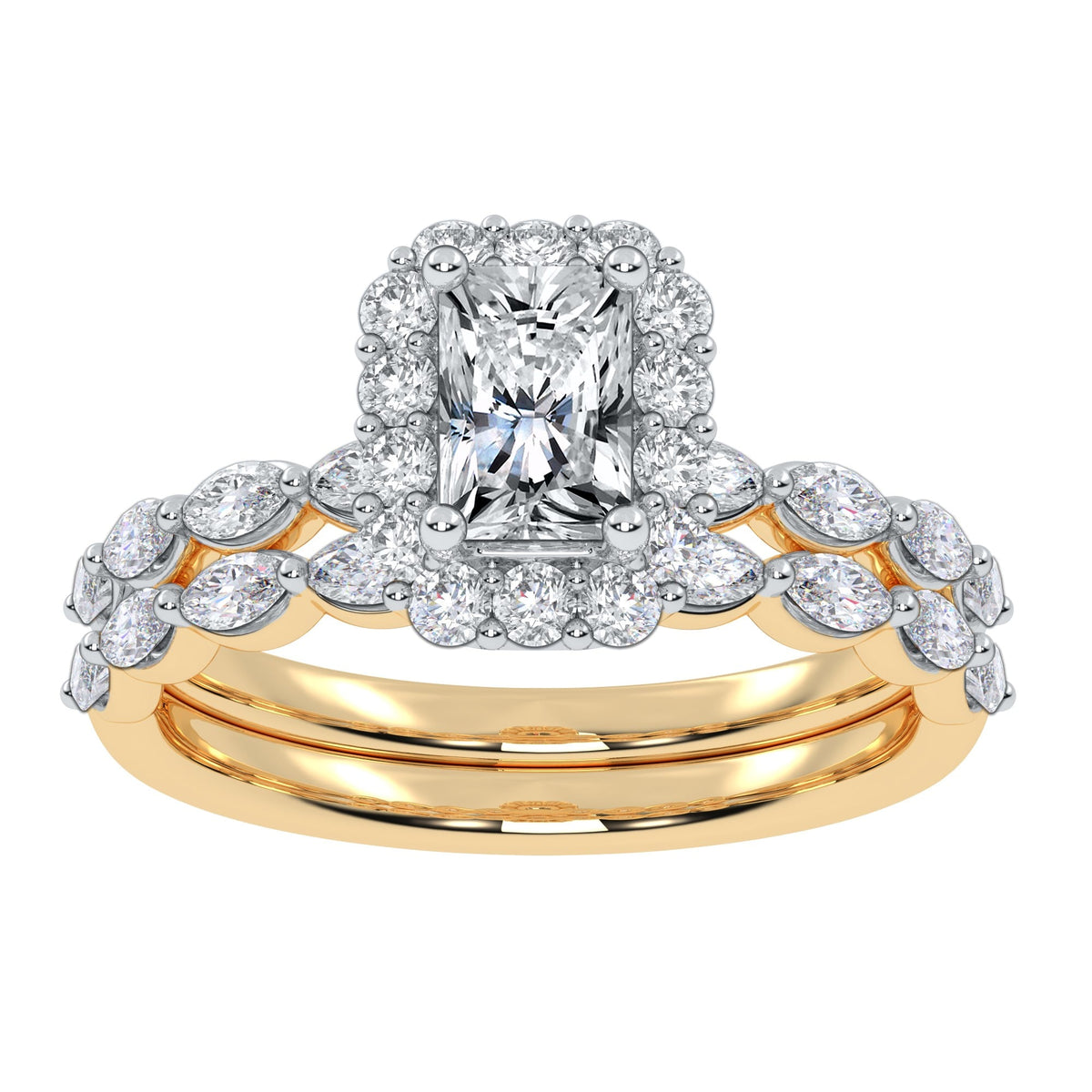 10K 1.25CT  Certified Lab Grown Diamond Bridal Set