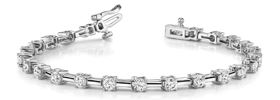 18K White Gold 1 CT Diamond Fashion Bracelet