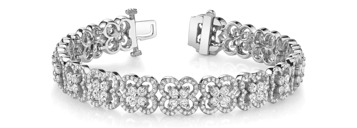 Multi-Diamond Fashion Bracelet