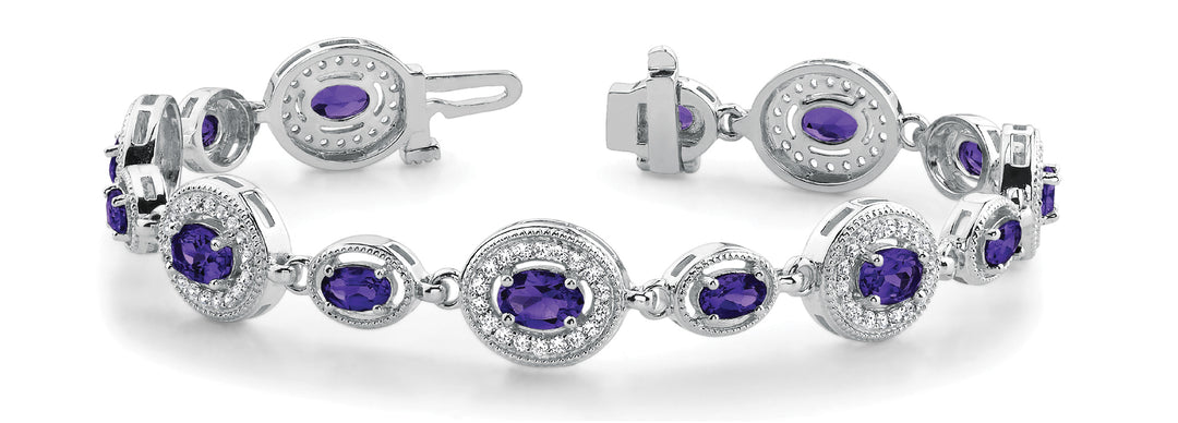 Multi-Diamond Fashion Tennis Bracelet