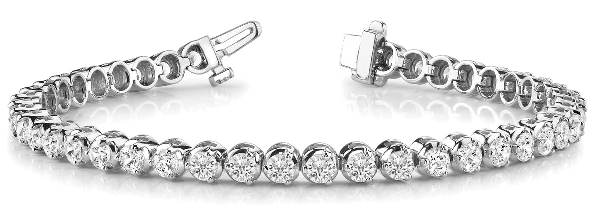 Multi-Diamond Line Fashion Bracelet
