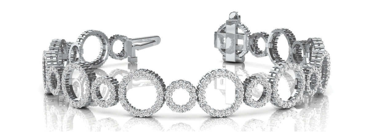 Multi-Diamond Fashion Tennis Bracelet