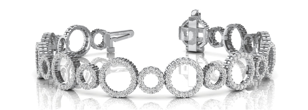 Multi-Diamond Fashion Tennis Bracelet