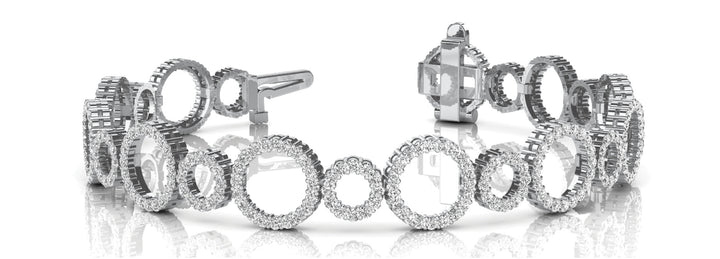 Multi-Diamond Fashion Tennis Bracelet