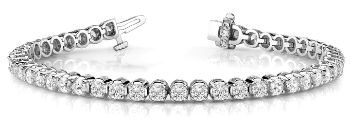 18K White Gold Diamond Line Bracelet