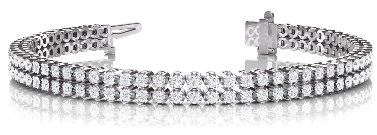 Multi Row Diamond Fashion Bracelet