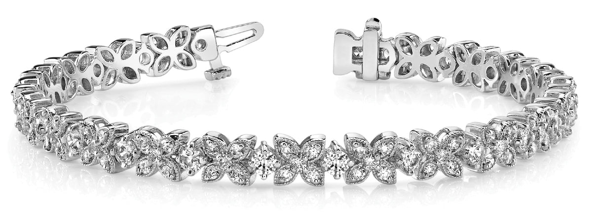 Multi-Diamond Gold Fashion Bracelet