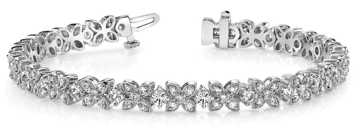 18K White Gold Diamond Fashion Bracelet
