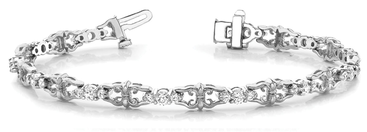 Multi-Diamond Fashion Bracelet
