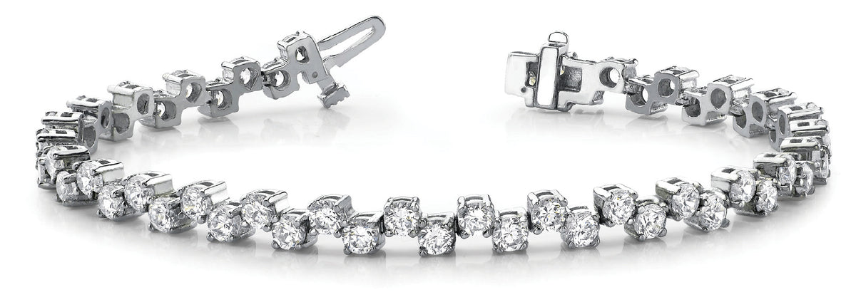 Multi-Diamond Fashion Bracelet