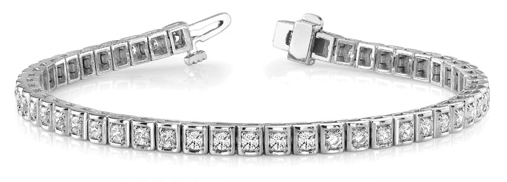14K White Gold Diamond Tennis Bracelet