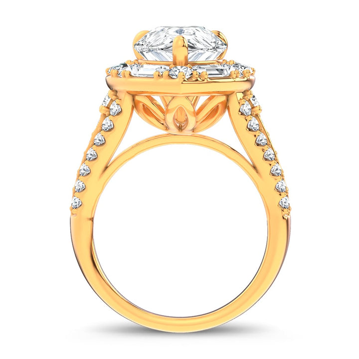 14K 6.60CT Certified Lab Grown Engagement Ring