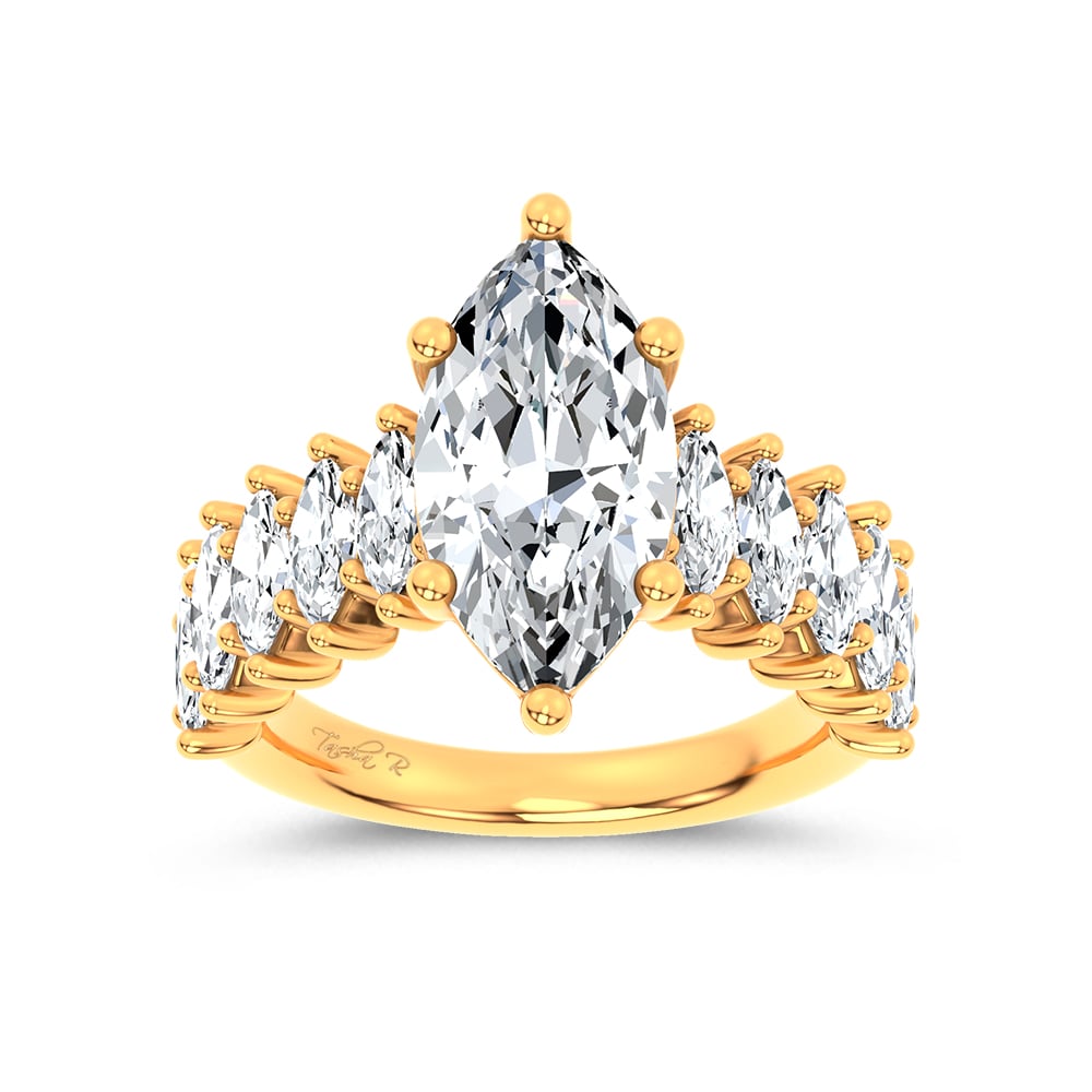 14K 4.60CT Certified Lab Grown Engagement Ring