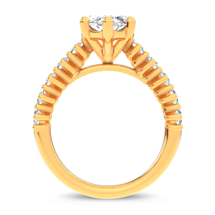 14K 4.60CT Certified Lab Grown Engagement Ring
