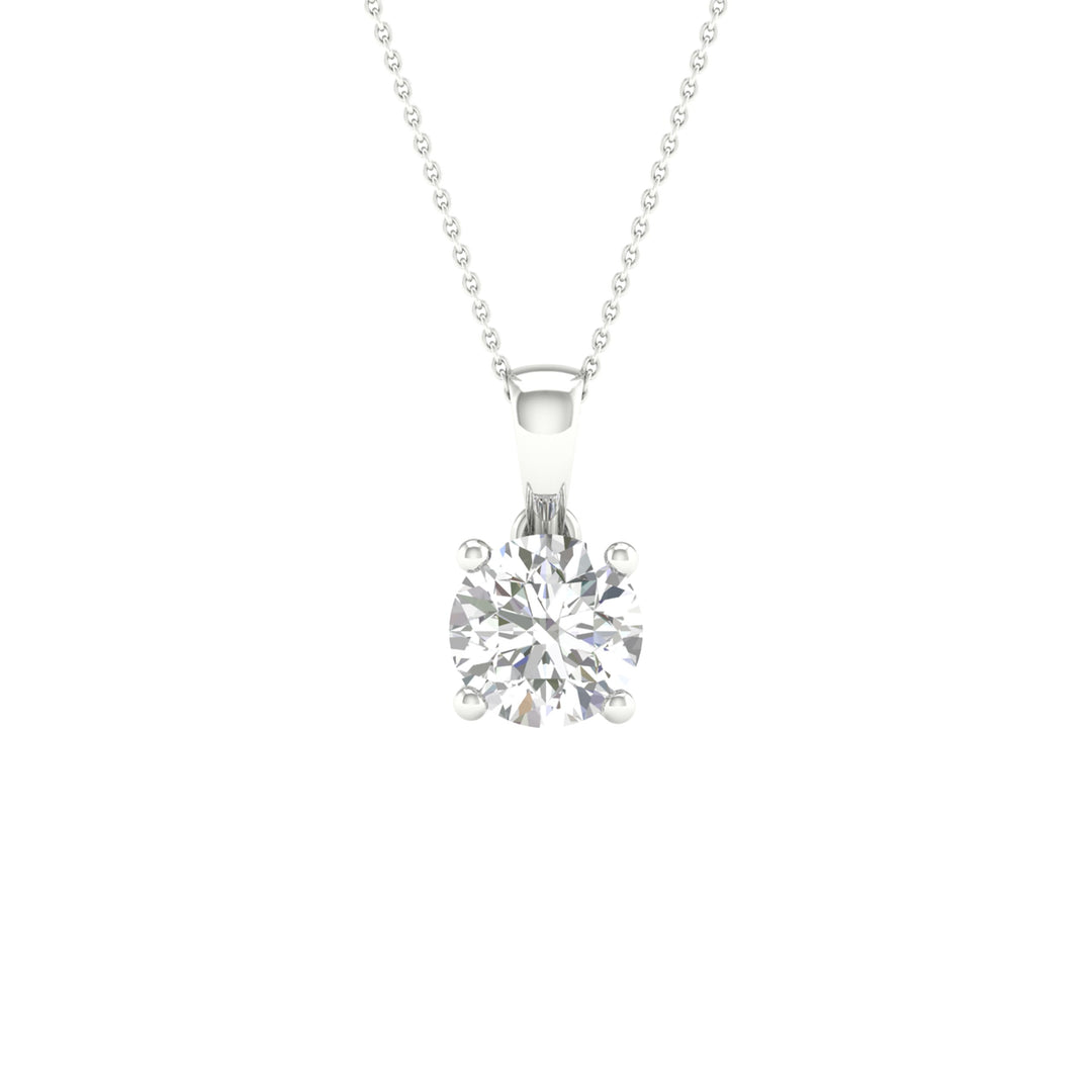 14K 0.50CT Certified Lab Grown Diamond Pendant ( IGI Certified )