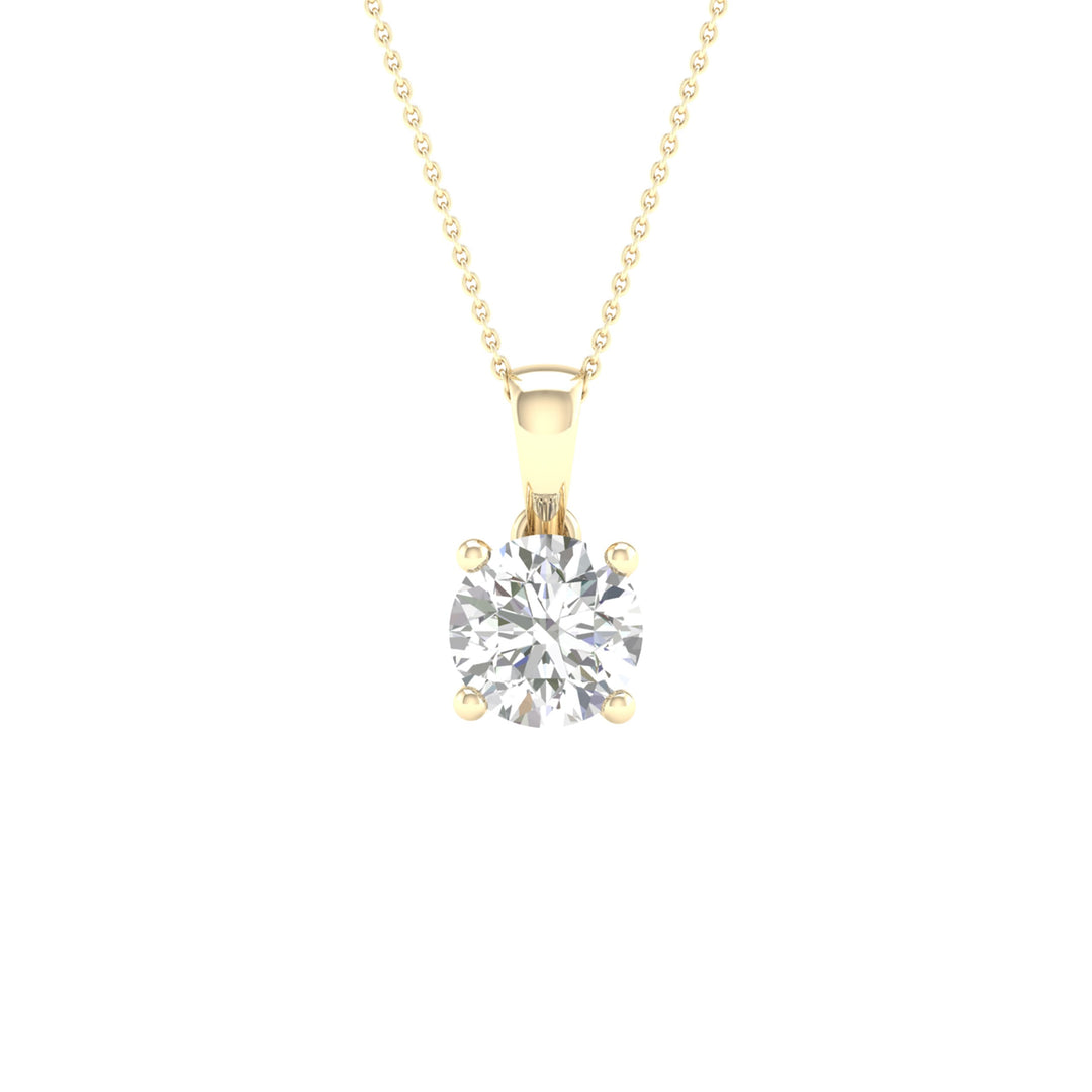 14K 0.50CT Certified Lab Grown Diamond Pendant