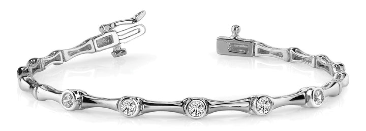 18K White Gold Diamond Fashion Bracelet