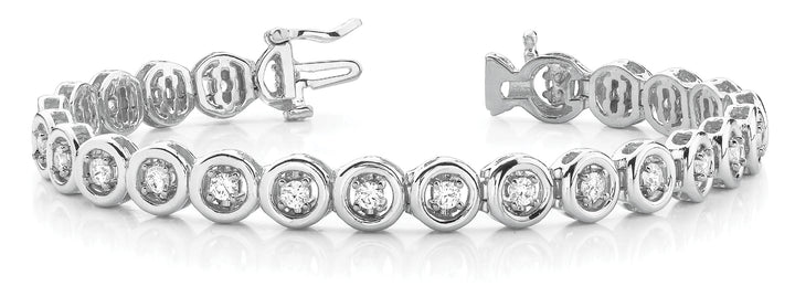 18K White Gold Diamond Tennis Bracelet