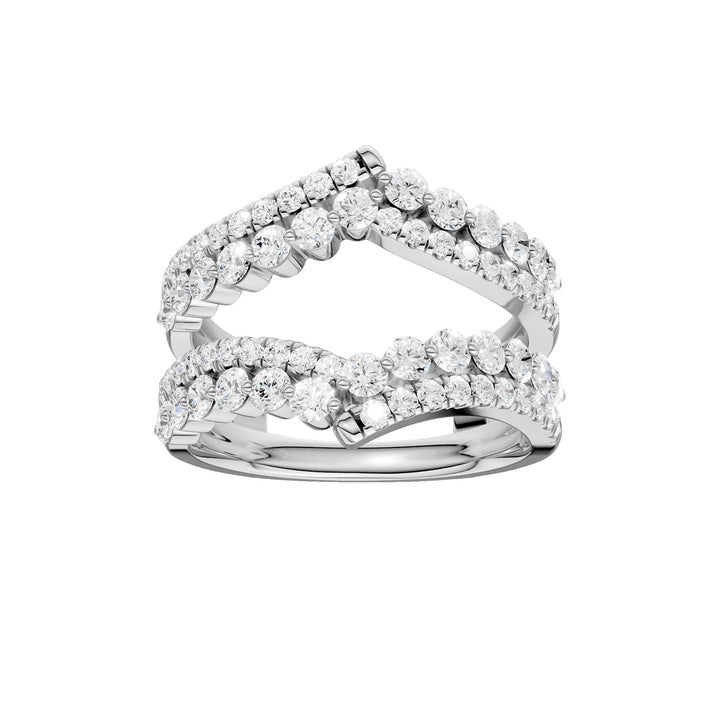14K 1.00CT Certified Lab Grown Diamond Ring Guard