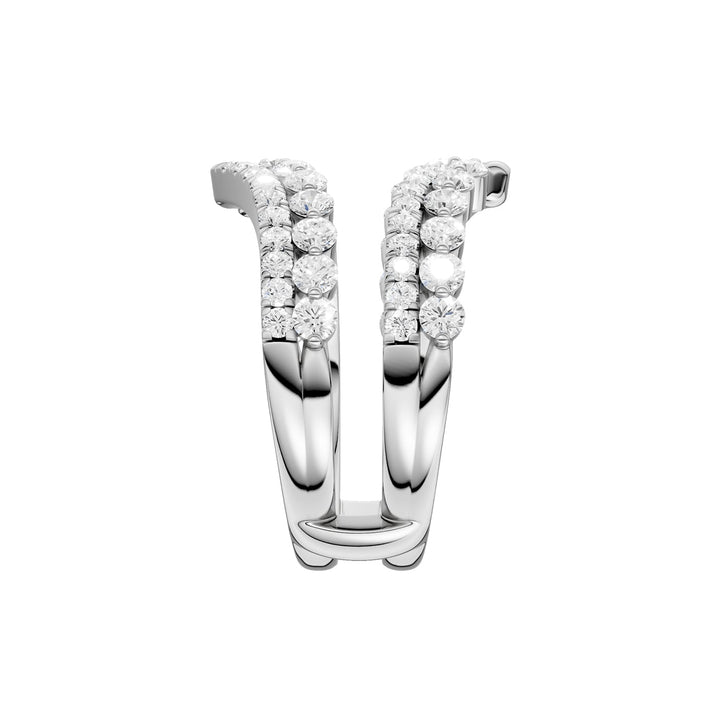14K 1.00CT Certified Lab Grown Diamond Ring Guard