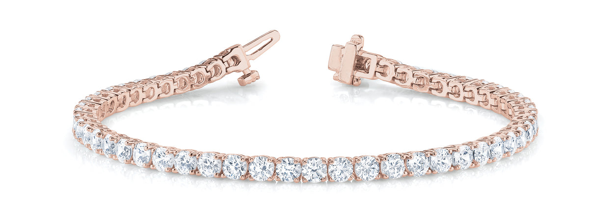 14K Rose Gold Diamond Fashion Bracelet
