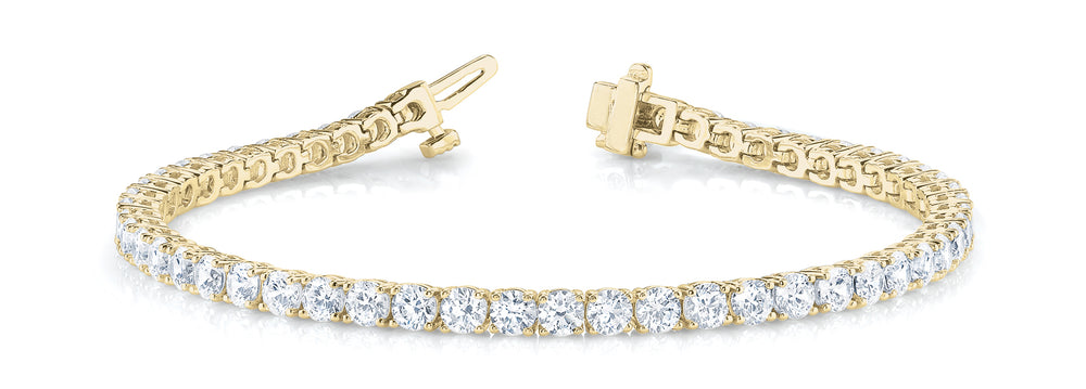 14K Yellow Gold Diamond Fashion Bracelet