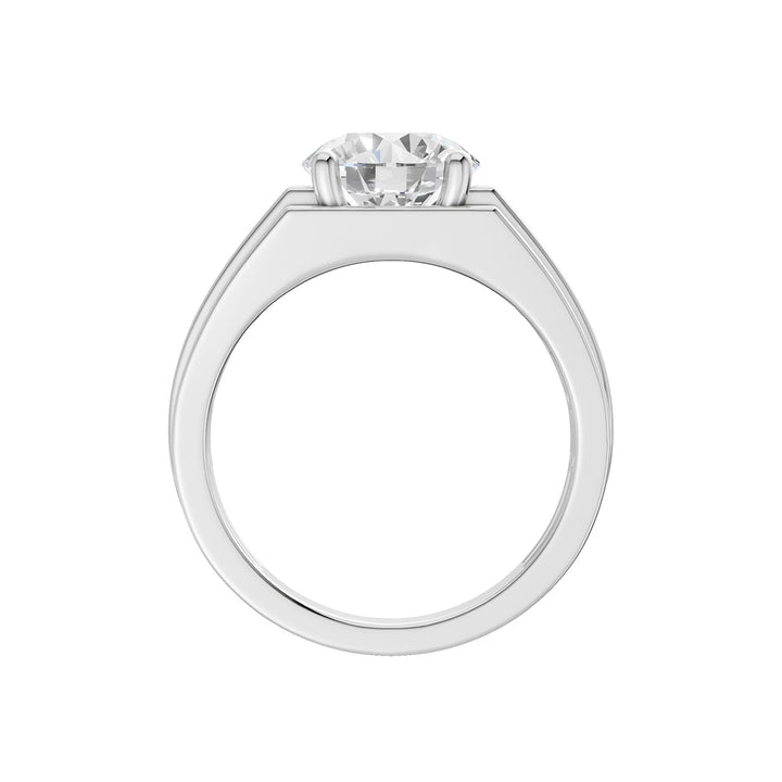 14K 3.00CT  Certified Lab Grown Diamond Mens Ring