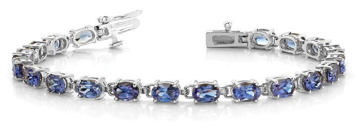 Multi-Diamond Oval Fashion Bracelet