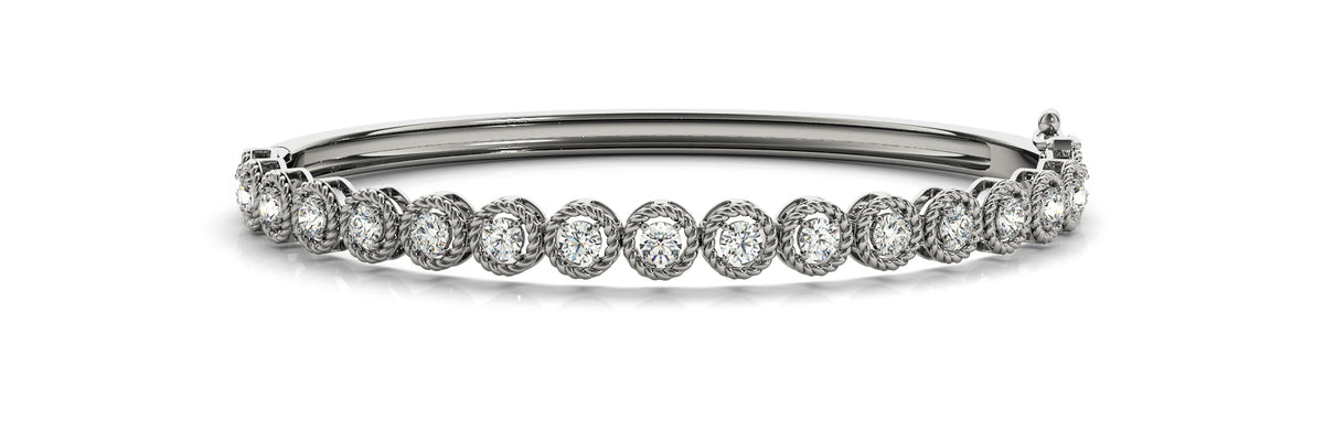 Multi-Diamond Round Stone Fashion Bracelet
