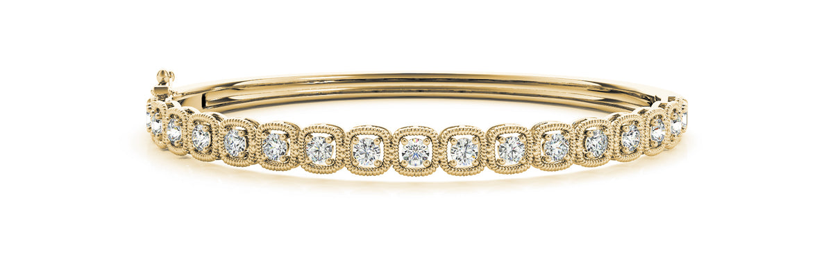 14K Yellow Gold Diamond Fashion Bracelet