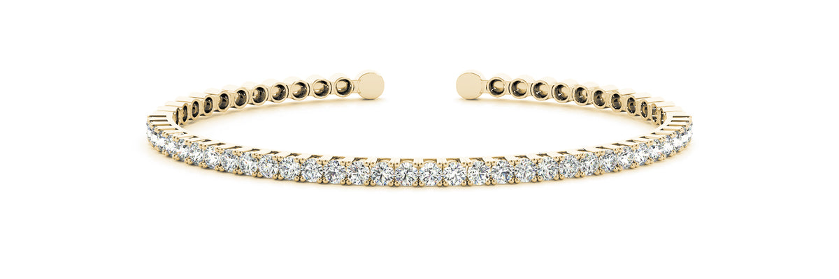 14K Yellow Gold Diamond Fashion Bracelet