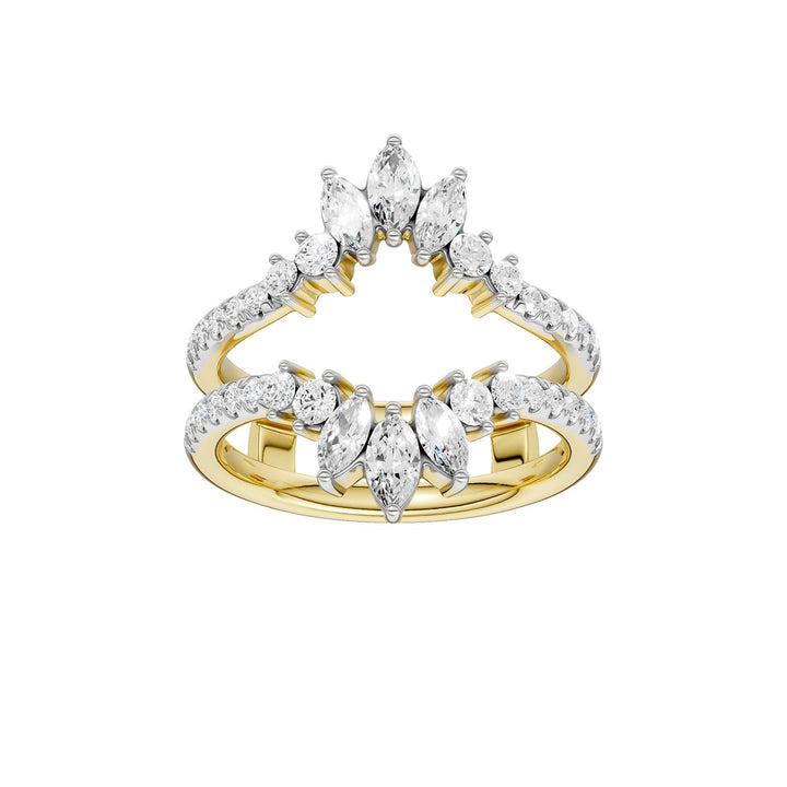 14K 1.00CT Certified Lab Grown Diamond Ring Guard