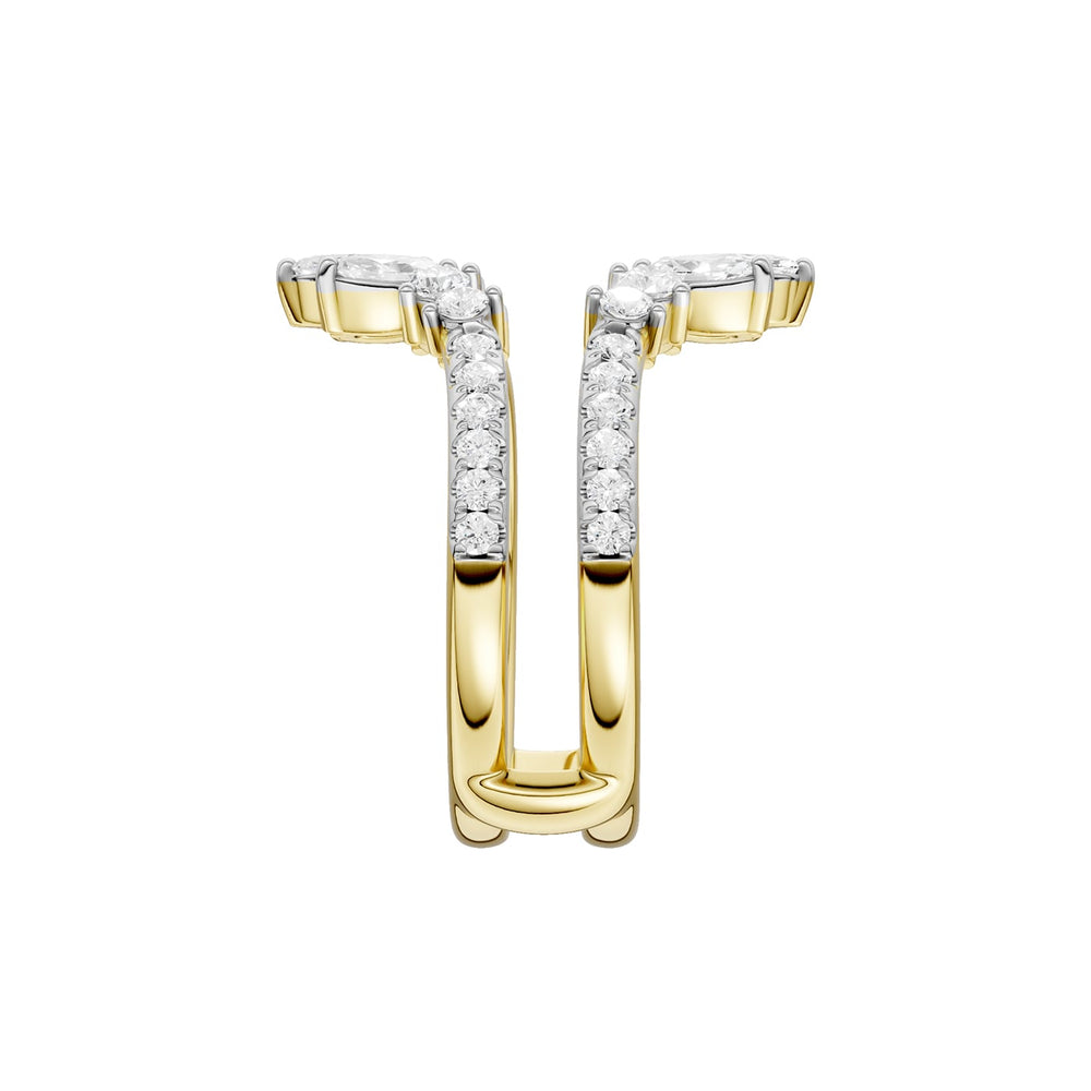14K 1.00CT Certified Lab Grown Diamond Ring Guard