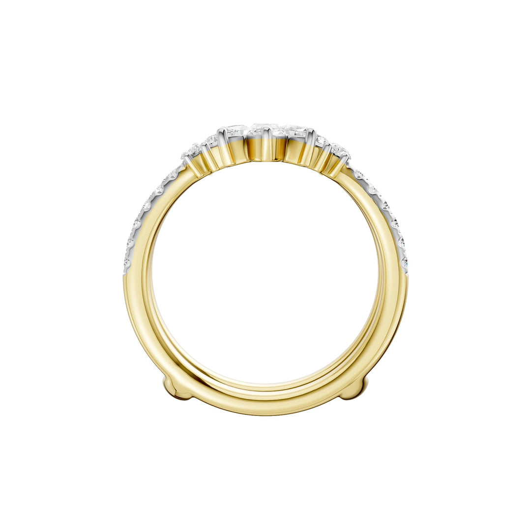 14K 1.00CT Certified Lab Grown Diamond Ring Guard