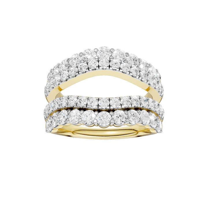 14K 2.00CT Certified Lab Grown Diamond Ring Guard