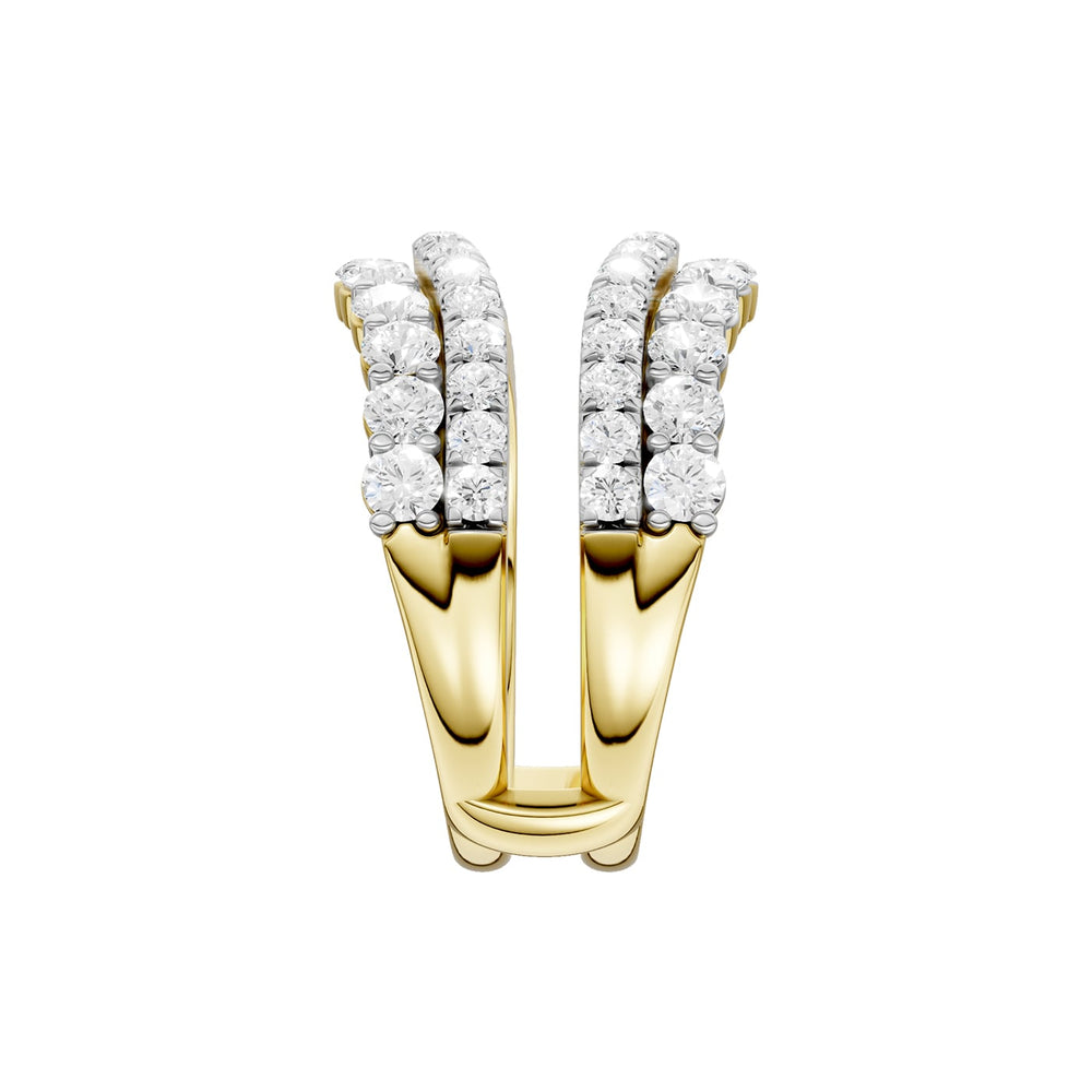14K 2.00CT Certified Lab Grown Diamond Ring Guard