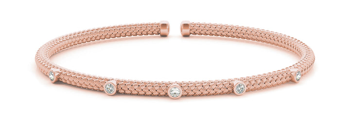 Rose Gold 5-Stone Diamond Fashion Bracelet