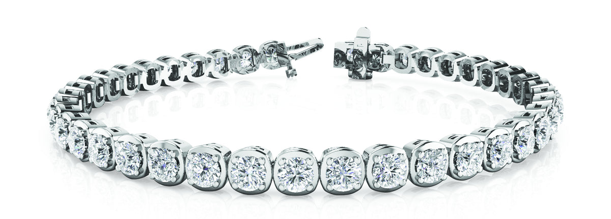 48-Stone Round Diamond Tennis Bracelet