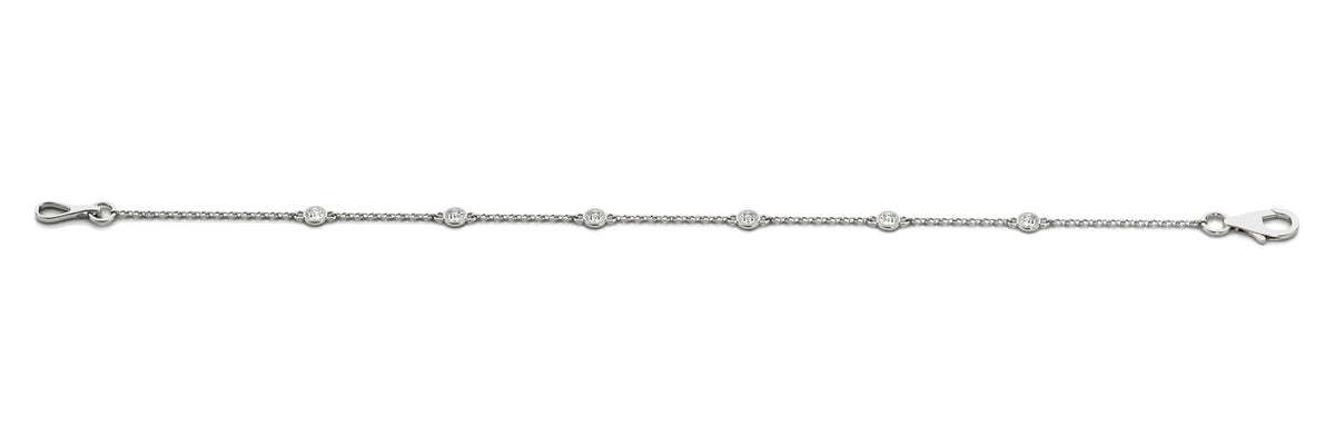 Multi-Diamond Round Stone Fashion Bracelet