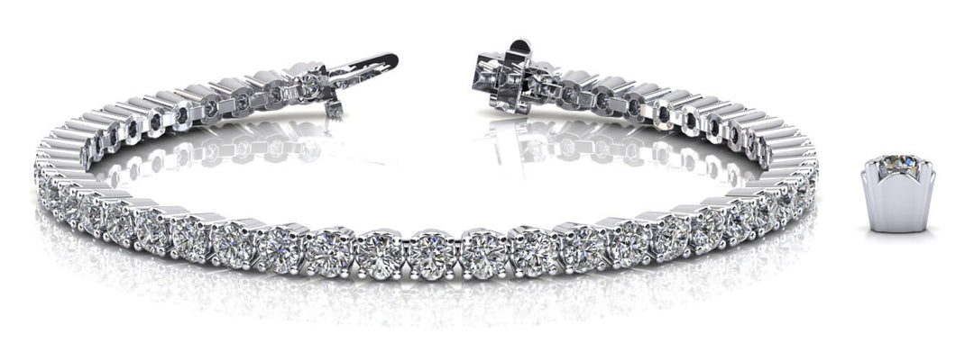 18K White Gold Diamond Tennis Bracelet