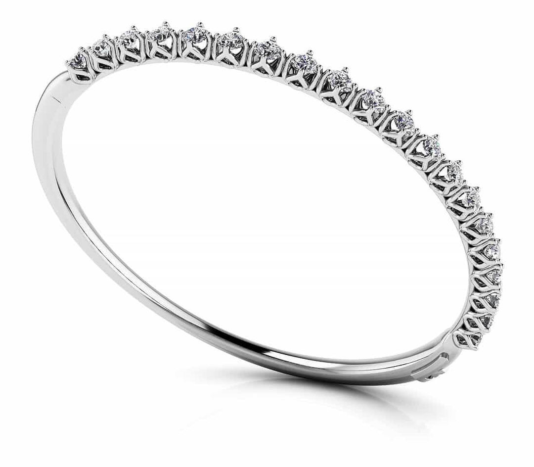 14K White Gold Diamond Fashion Bracelet