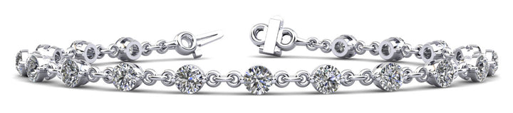 14K White Gold 7/8 ct Diamond Fashion Bracelet