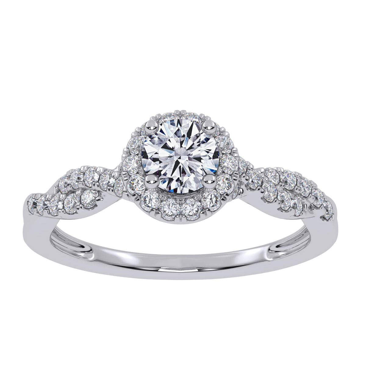 10K 0.53ct Lab Grown Promise Ring