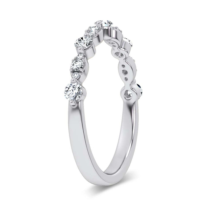 14K 0.25CT Certified Lab Grown Fancy Band