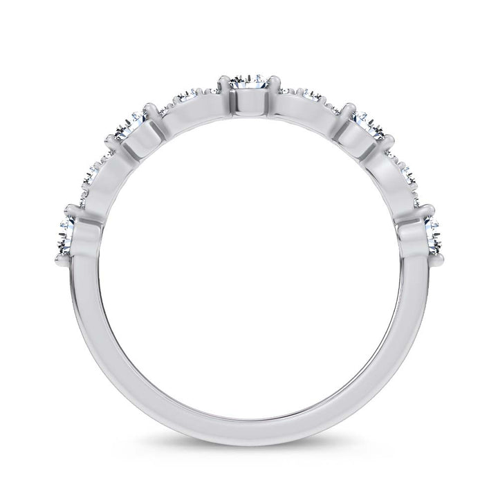 14K 0.25CT Certified Lab Grown Fancy Band