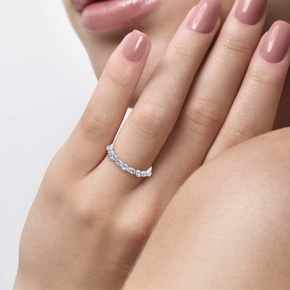 14K 0.25CT Certified Lab Grown Fancy Band