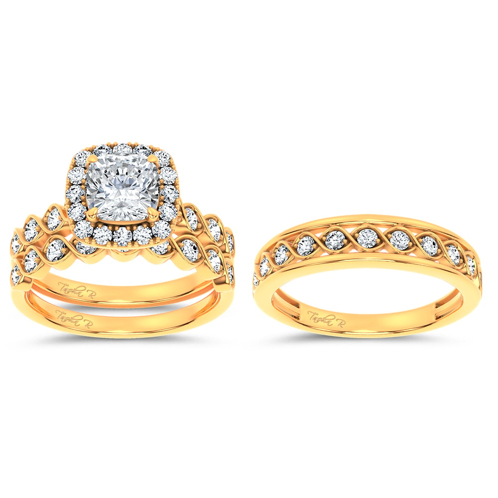 14K 2.76CT Certified Lab Grown TRIO SET