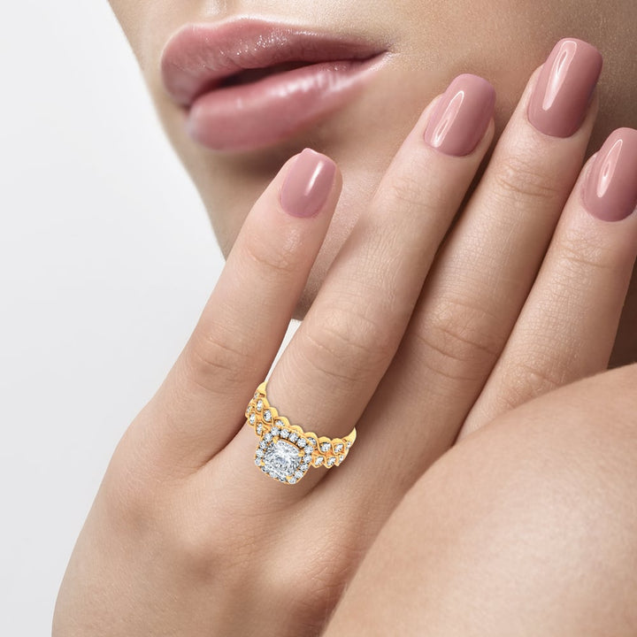14K 2.76CT Certified Lab Grown TRIO SET