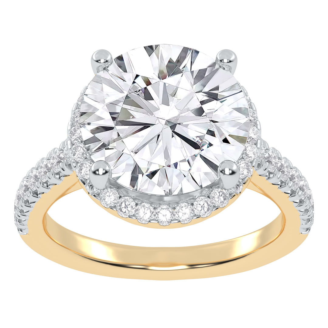 10K 4.50CT Certified Lab Grown Diamond Engagement Ring